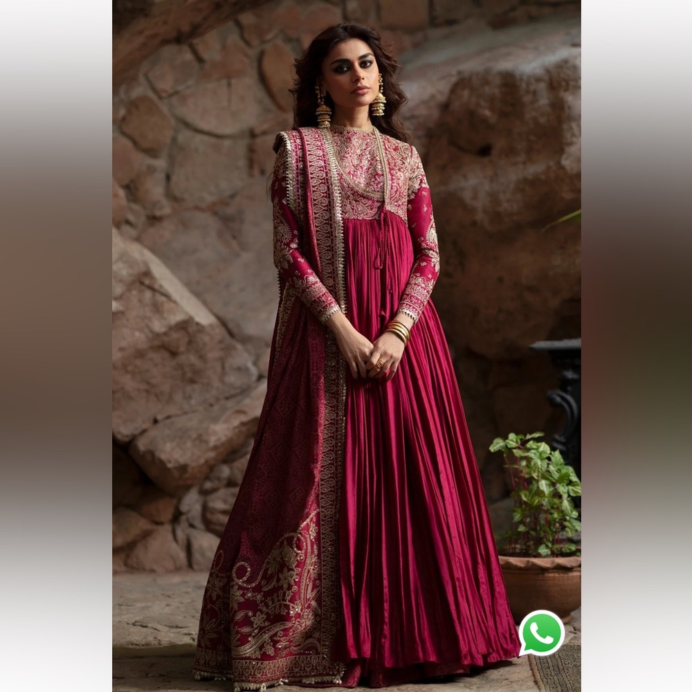 Elegant Pink and Gold Women's Dress